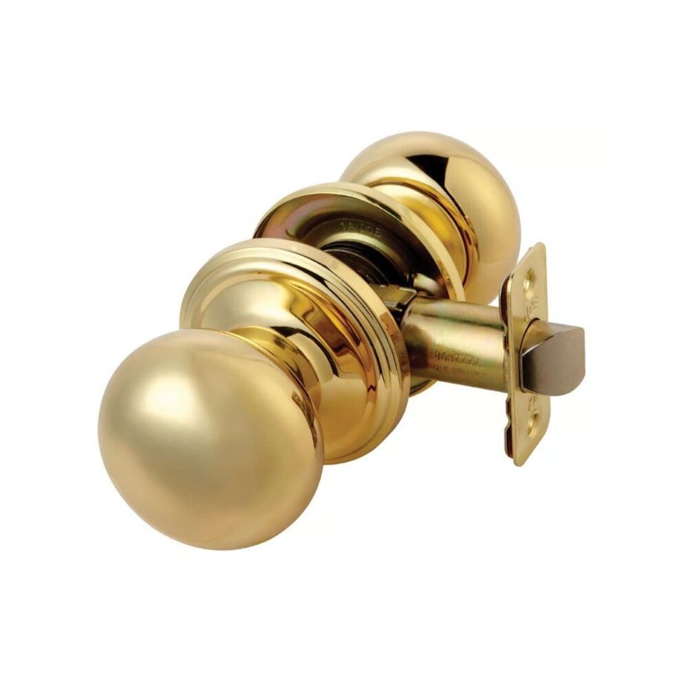 Ace Colonial Passage Door Knob Polished Brass Right/Left Handed 5238381 Closet